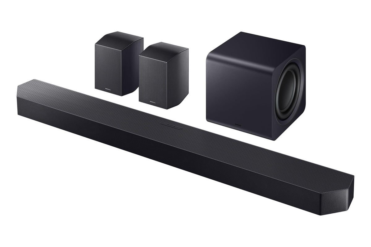 Samsung Q990F smart connectivity with Alexa and AirPlay for control.