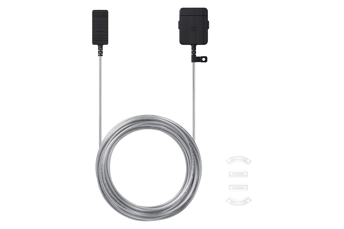 Samsung QLED 4K The Frame TV setup with a clean look thanks to the invisible cable.