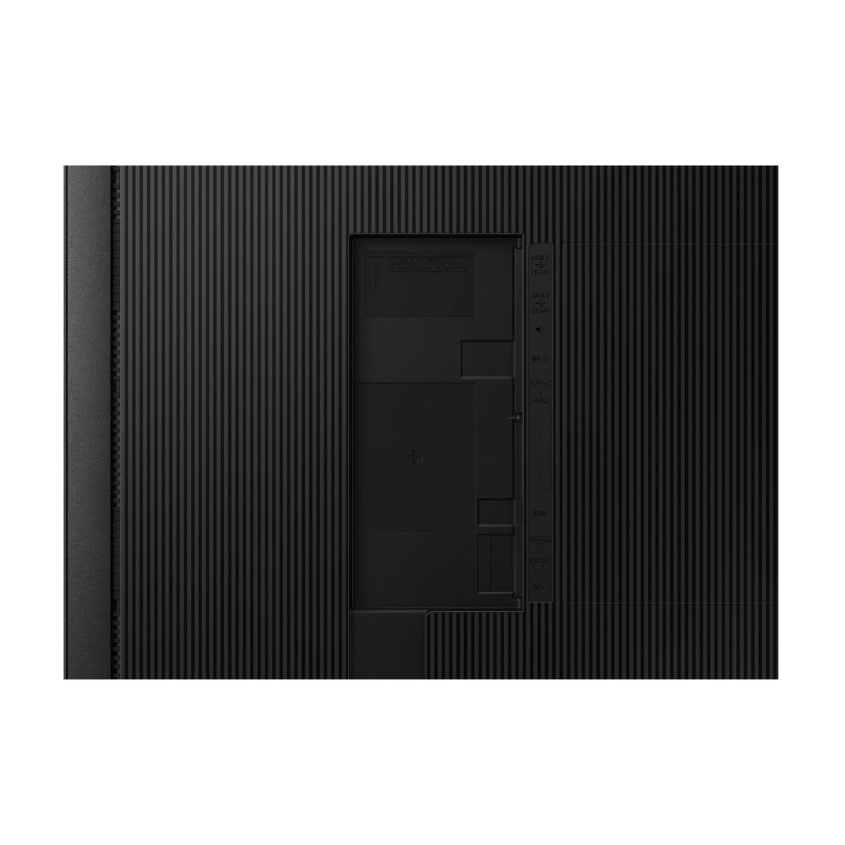 Samsung QMC LFD ultra-slim profile saves wall space.