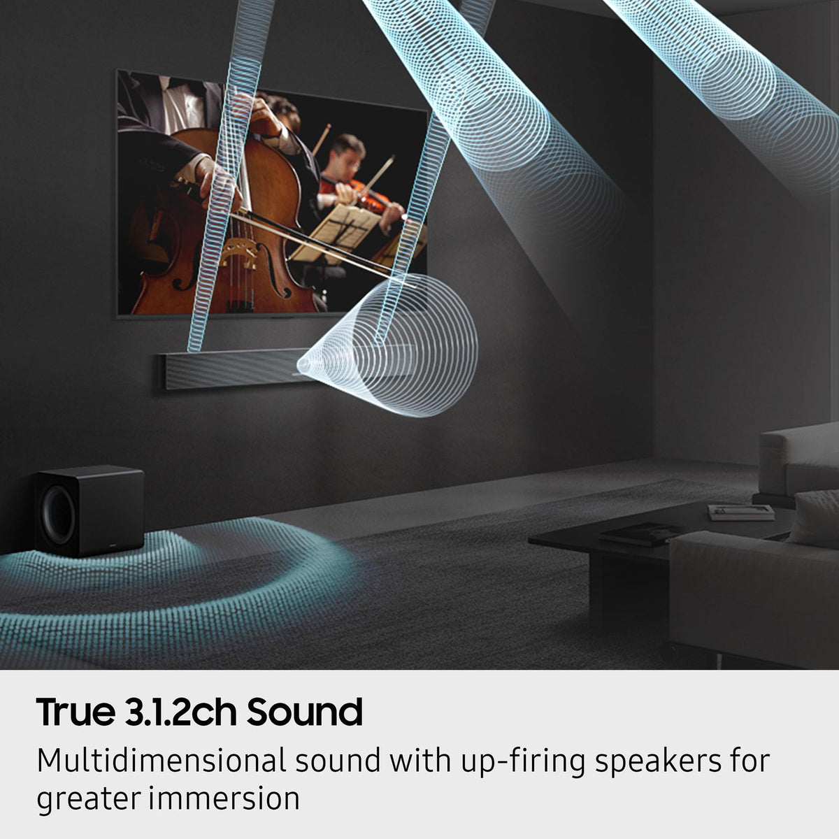 Samsung HW-QS700F Dolby Atmos surround without cables