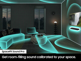 Samsung S-Series HW-400F built-in-subwoofer for deep bass in compact setups