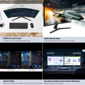 Samsung S3 1800R curved screen creates immersive viewing