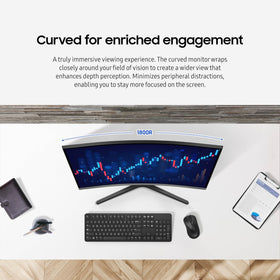 Samsung S3 built-in speakers reduce desk clutter and simplify setup