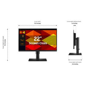 Samsung S40GD 100Hz refresh rate reduces motion blur during fast scenes.