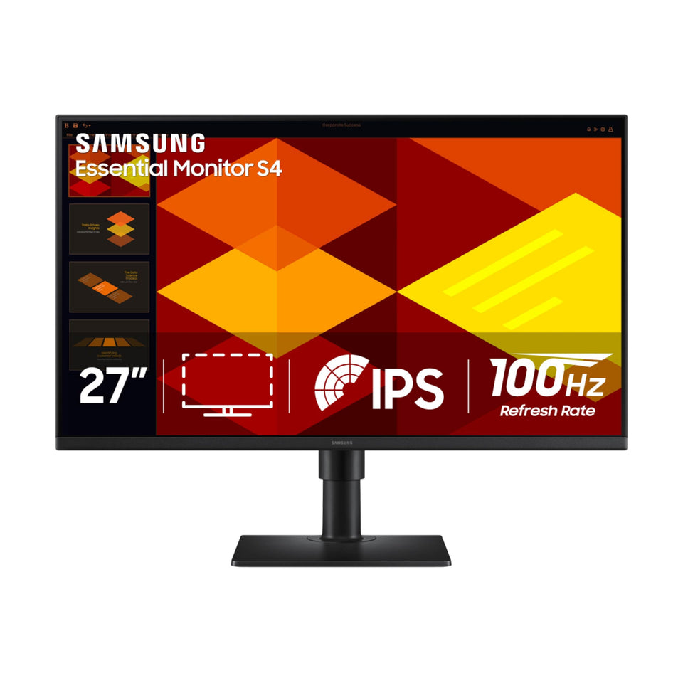 Samsung S40GD borderless 27-inch design for immersive productivity.