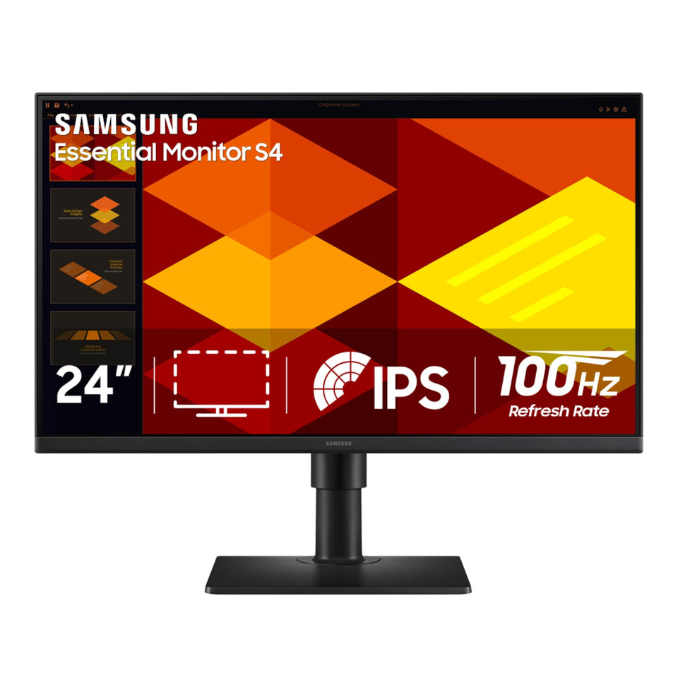Samsung S40GD borderless monitor with IPS panel delivers vibrant colors from every angle.