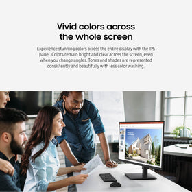 Samsung S40GD Eye Saver Mode minimizes blue light for longer viewing.