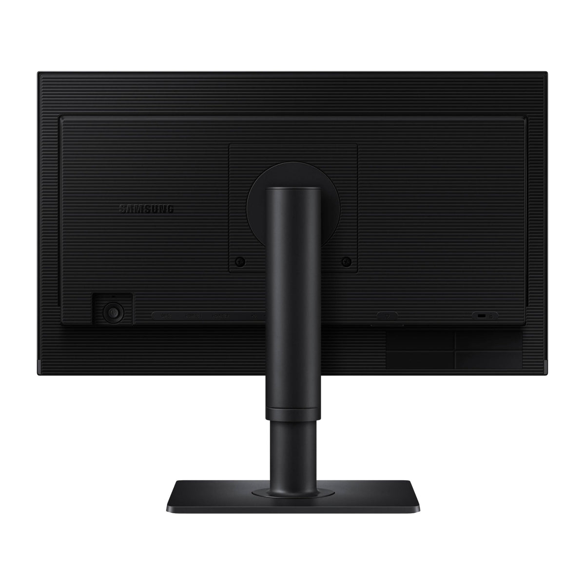 Samsung S40GD adjustable height stand promotes ergonomic workstation setup.