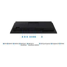 Samsung S40GD quick-connect ports enable easy device setup.