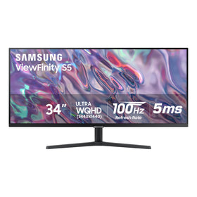 Samsung ViewFinity S50GC 21:9 ultrawide screen for multitasking.