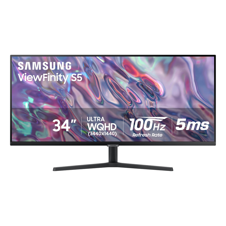 Samsung ViewFinity S50GC 21:9 ultrawide screen for multitasking.