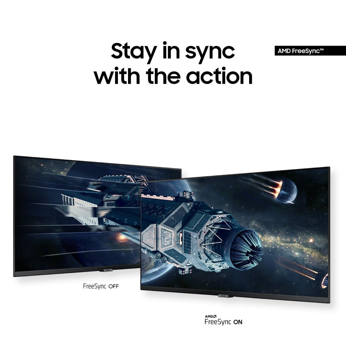 Samsung S50GC FreeSync reduces tearing during gaming and video.