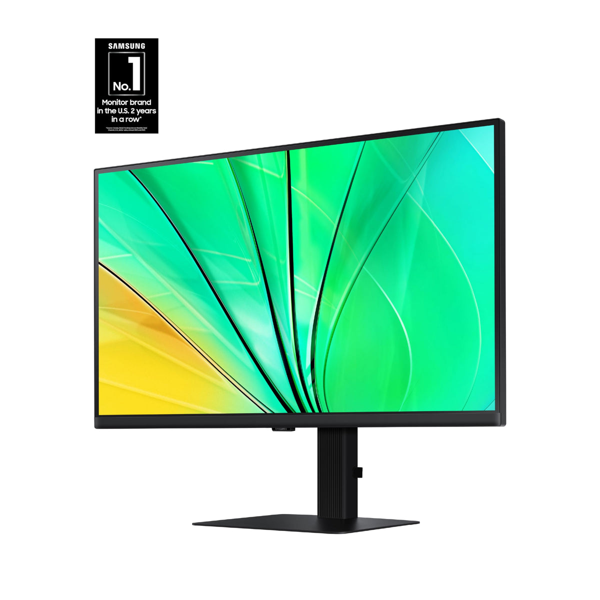 Samsung ViewFinity S60D side ports enable quick peripheral connections for a clean workspace