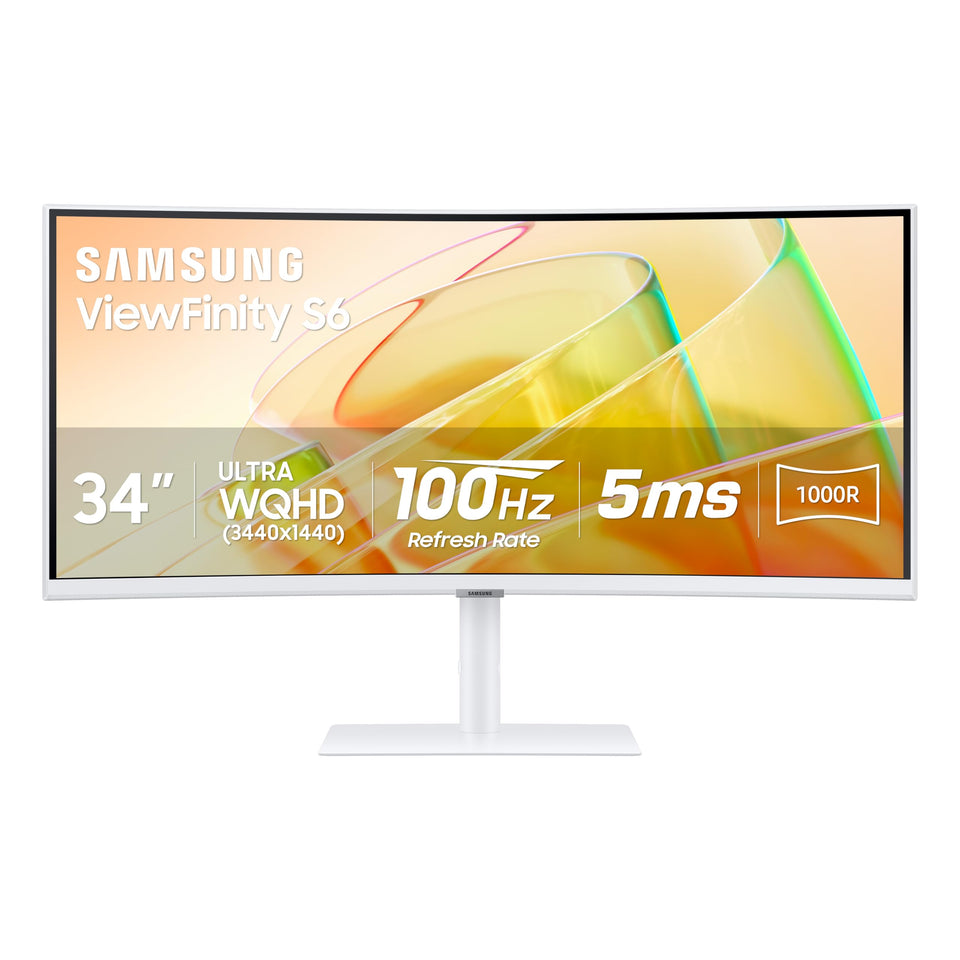 Samsung S65TC 34-inch curved display for immersive productivity and wide viewing.