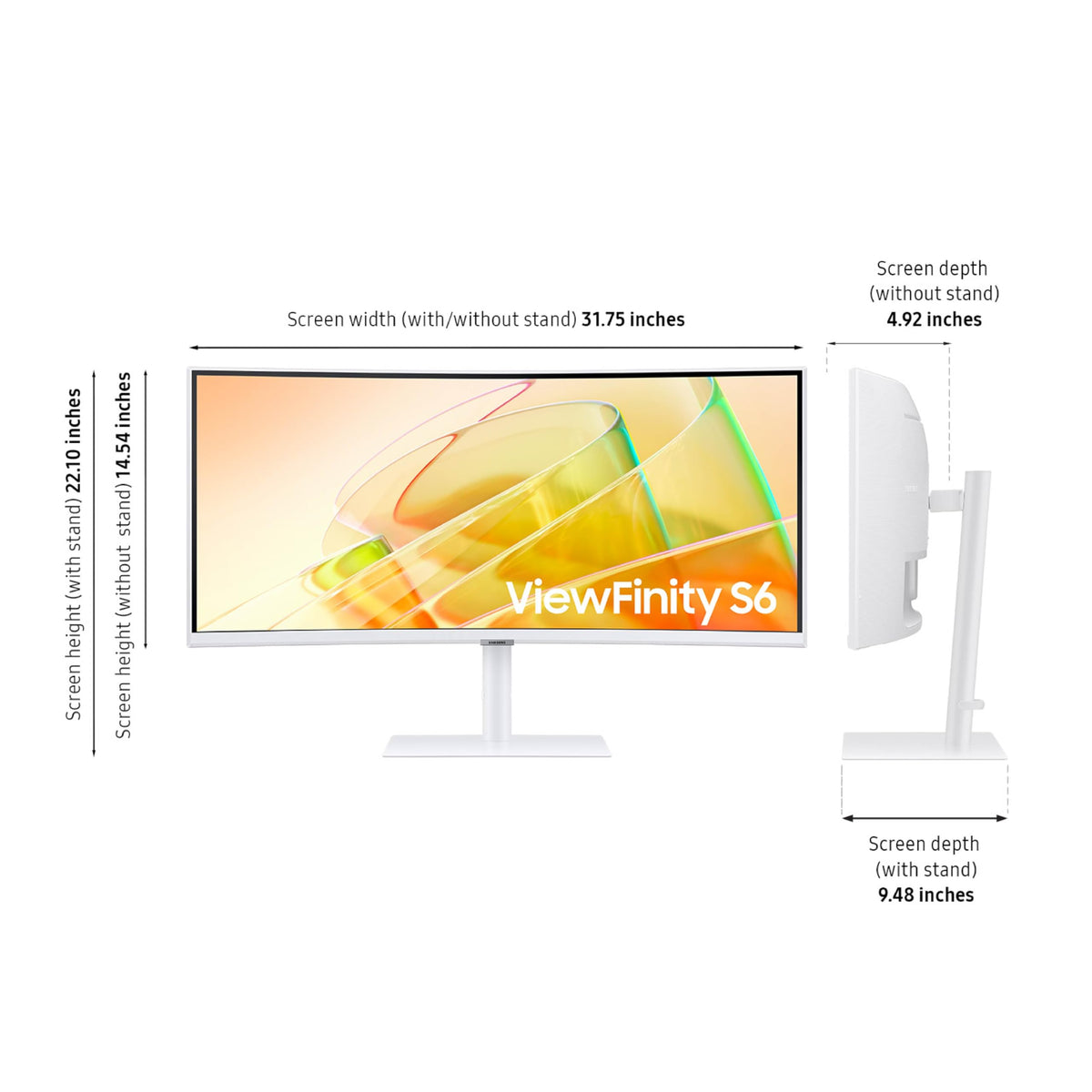 Samsung S65TC HDR10 delivers rich colors and deep contrasts for realistic visuals.