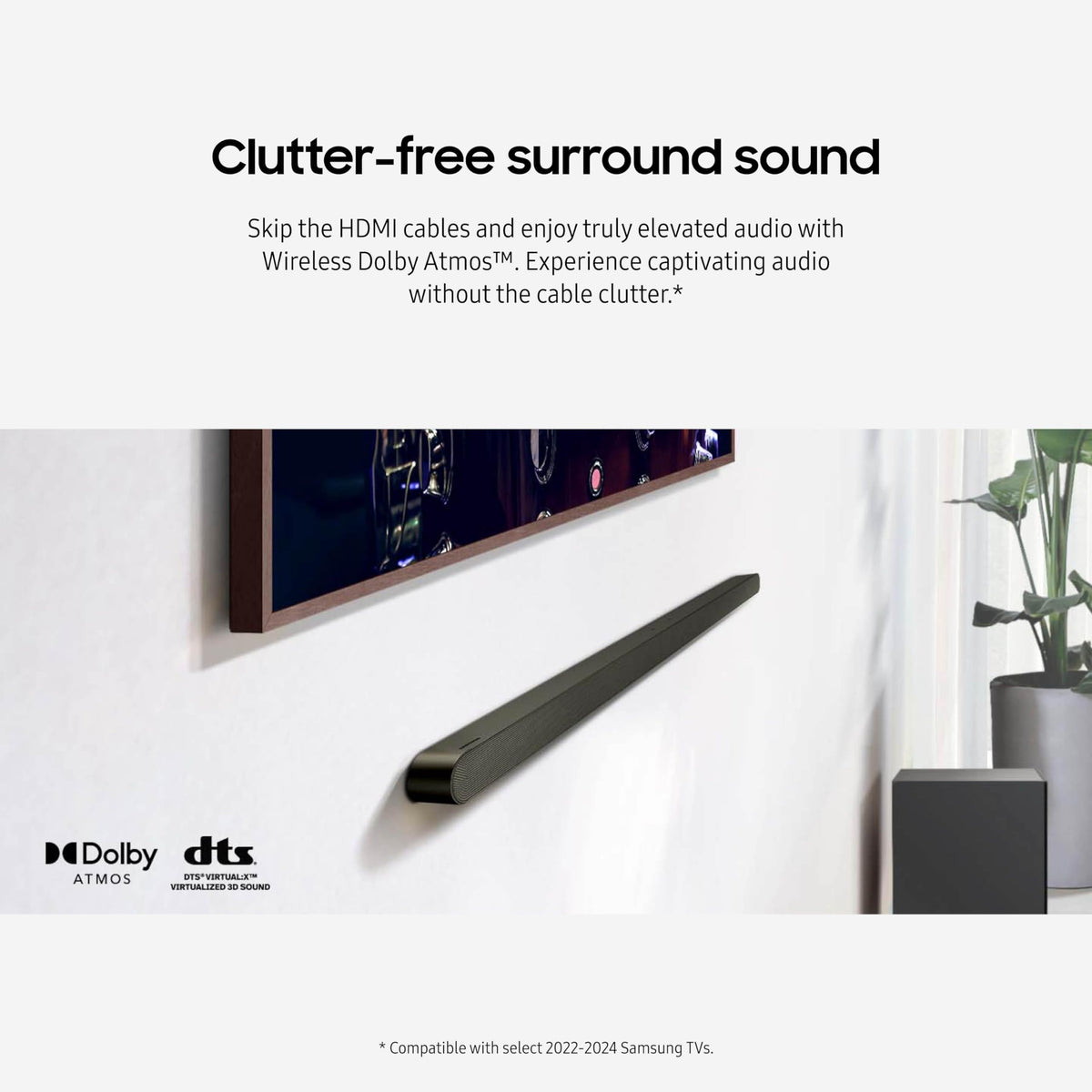 Samsung S700D Adaptive Sound enhances dialogue clarity across content