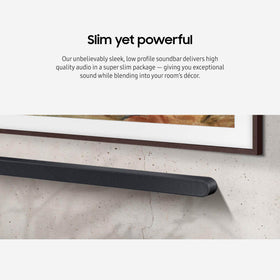 Samsung S700D Q-Symphony sync shows TV and soundbar working together for richer audio