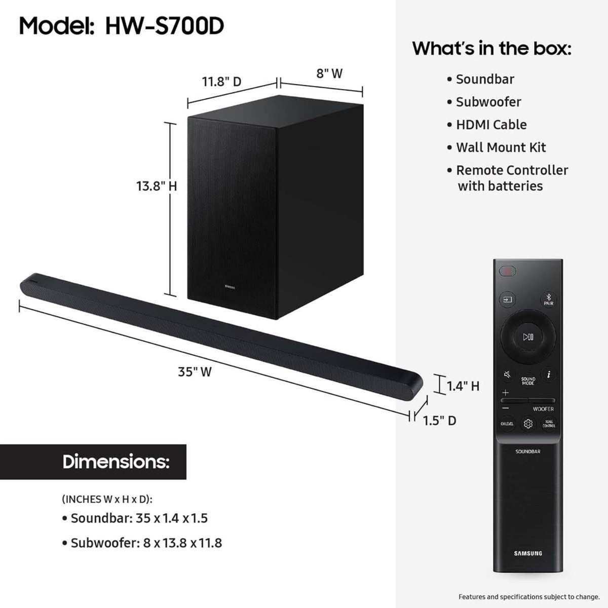 Samsung S700D wireless Dolby Atmos demonstrates cable-free immersive sound for living rooms
