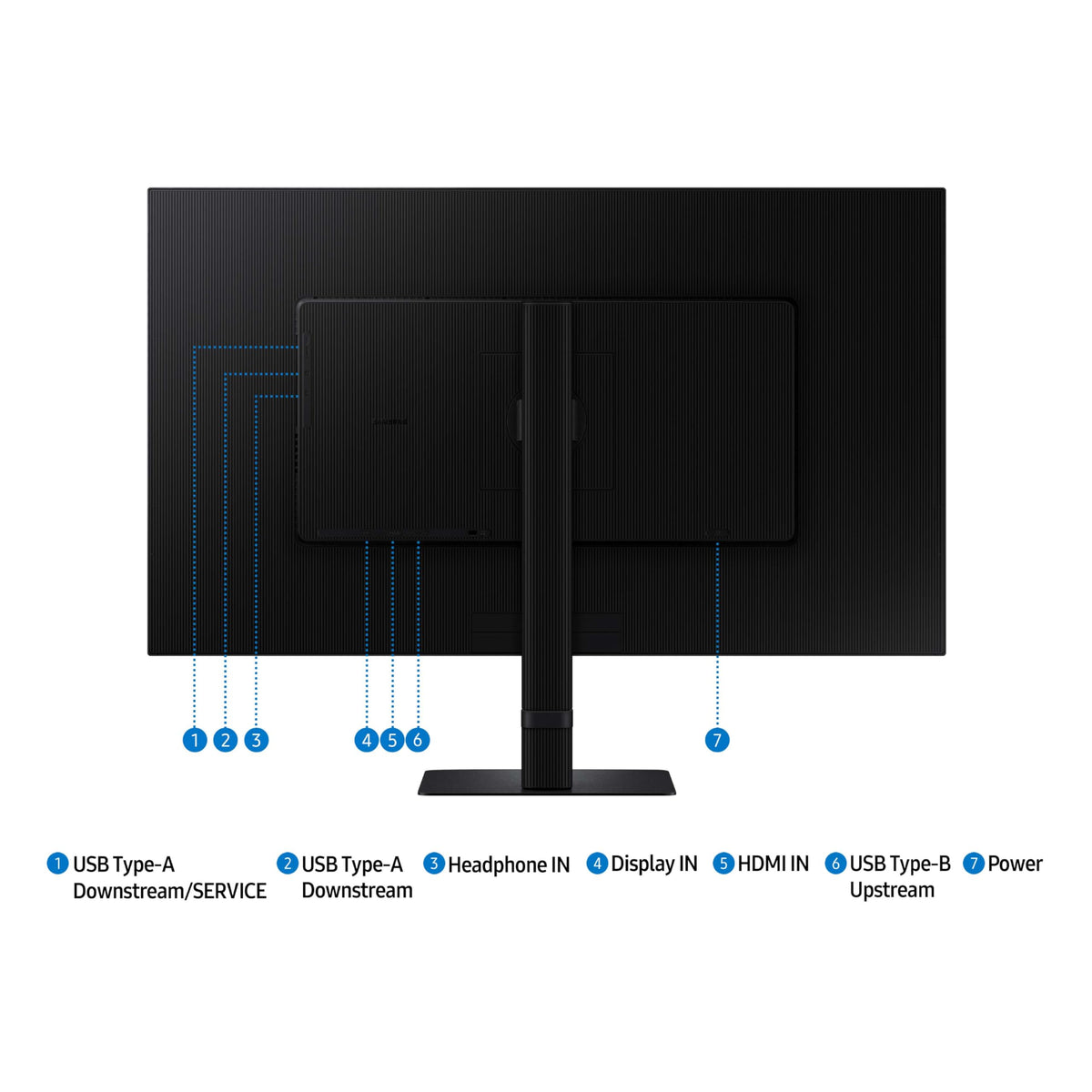 Samsung ViewFinity S8 S80D tilt and swivel for comfortable multi-angle viewing