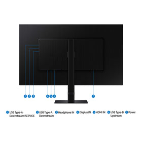 Samsung ViewFinity S8 S80D tilt and swivel for comfortable multi-angle viewing