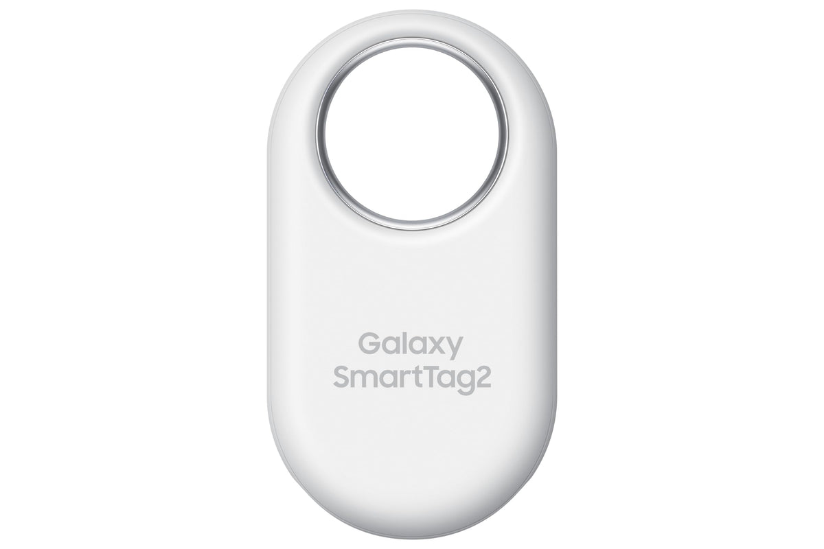 Samsung SmartTag2 app setup screen demonstrates quick item tracking and precise finding.