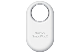 Samsung SmartTag2 app setup screen demonstrates quick item tracking and precise finding.