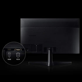 Samsung T350 dark blue gray finish on a clean desk setup.