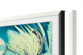 Samsung Modern White bezel front view showing clean border and refined finish