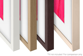 Samsung The Frame modern beige bezel blends softly with neutral interiors