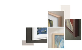 Samsung The Frame Pro bezel compatibility for flexible sizing across models.
