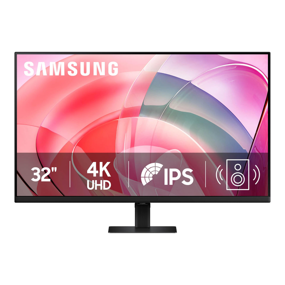 Samsung ViewFinity S7 32 front view highlights crisp 4K clarity for detailed work.