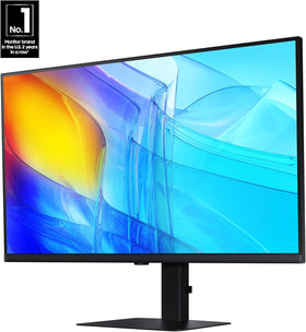 Samsung ViewFinity S8 27 with adjustable stand for ergonomic, comfortable viewing.