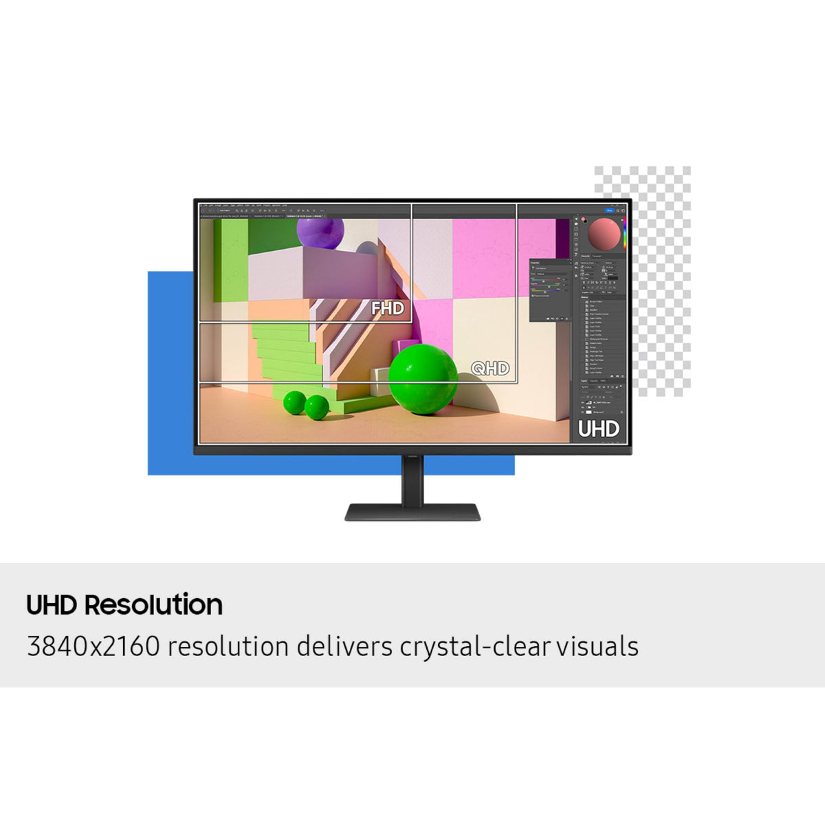 Samsung ViewFinity S8 TÜV-certified eye care reduces flicker.