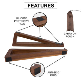 Space-saving profile helps keep desks organized and tidy with S&A Woodcraft.