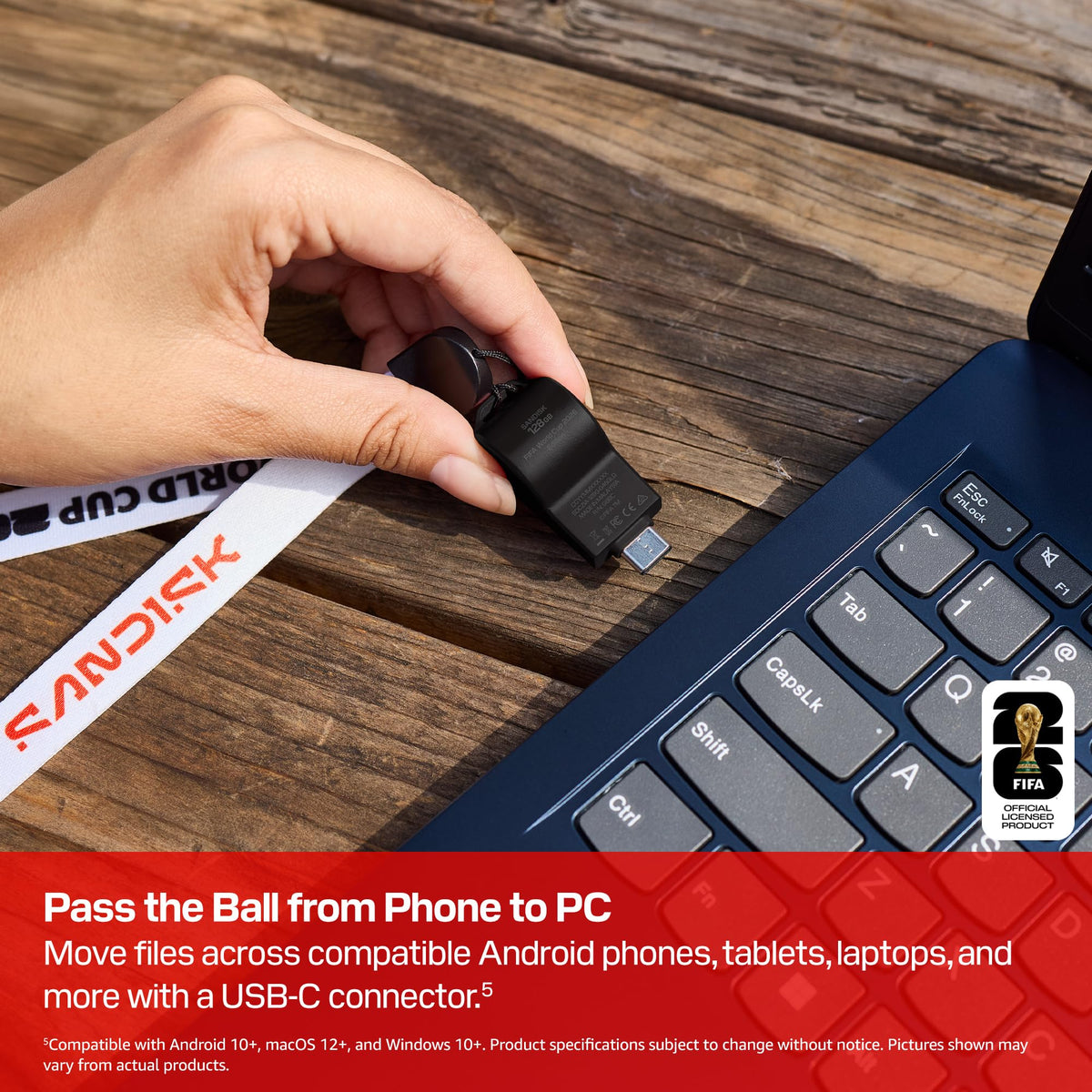 SANDISK used at a watch party to share game highlights with friends