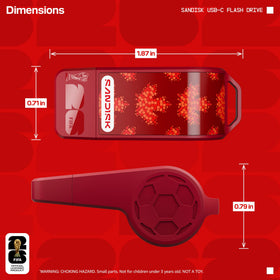 SANDISK Canada whistle design on drive highlighting collectible artwork