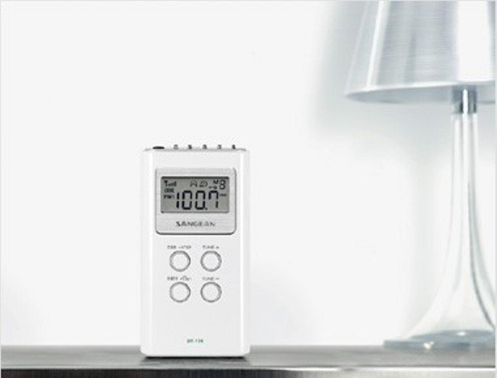 Sangean DT-120 features close-up of 15 presets.