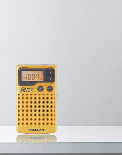 Sangean DT-400W built-in speaker delivers clear audio outdoors