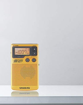 Sangean DT-400W built-in speaker delivers clear audio outdoors