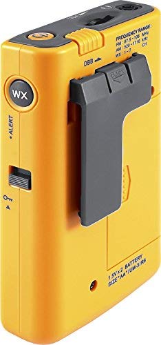 Sangean DT-400W removable belt clip enables hands-free portability