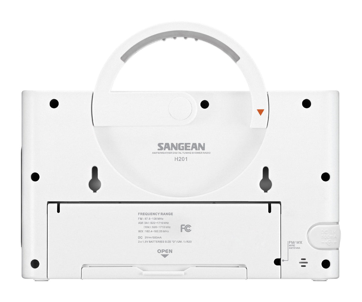 Sangean H201 weather radio with public alert for storm updates