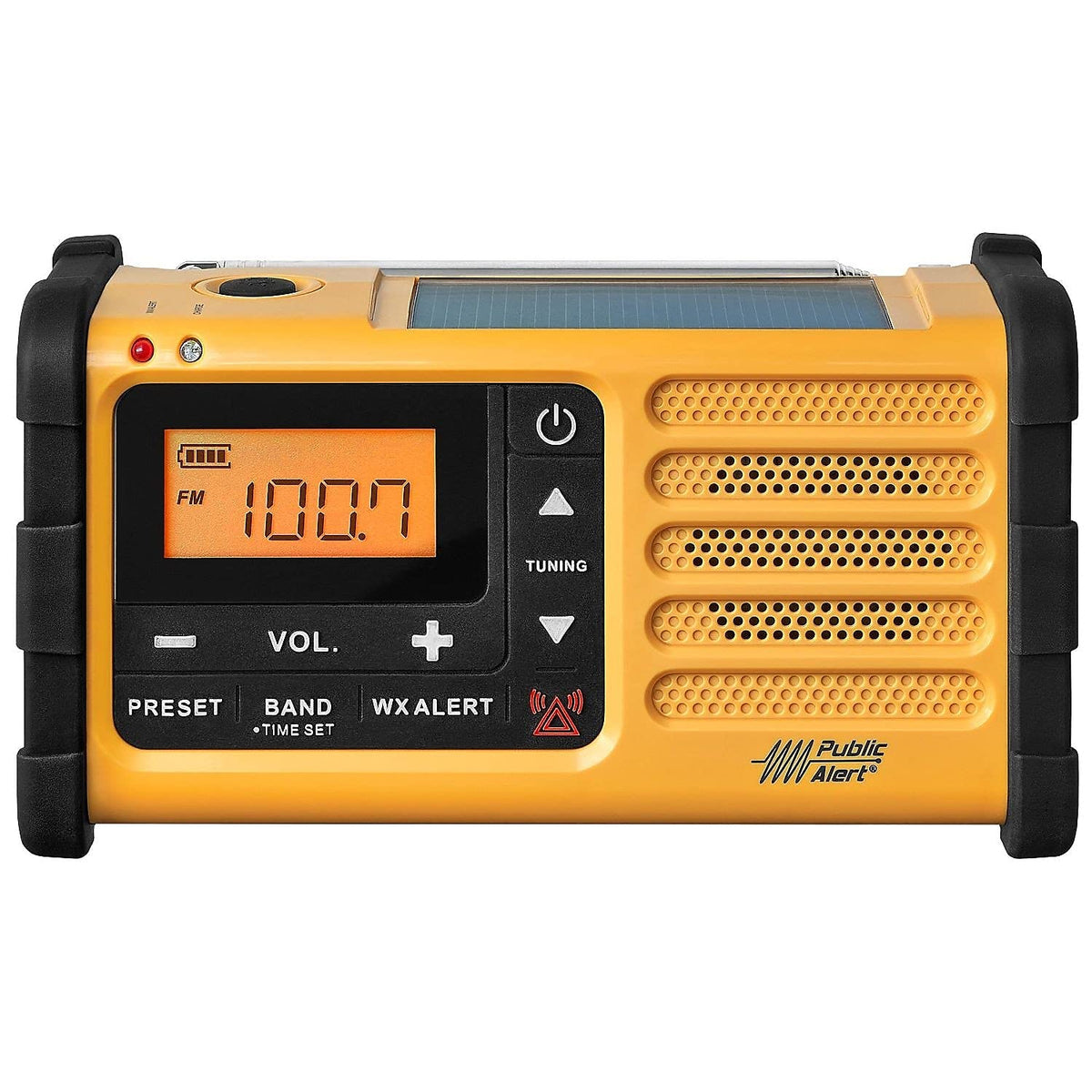 Sangean MMR-88 LED flashlight in use during emergencies.