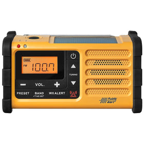Sangean MMR-88 LED flashlight in use during emergencies.