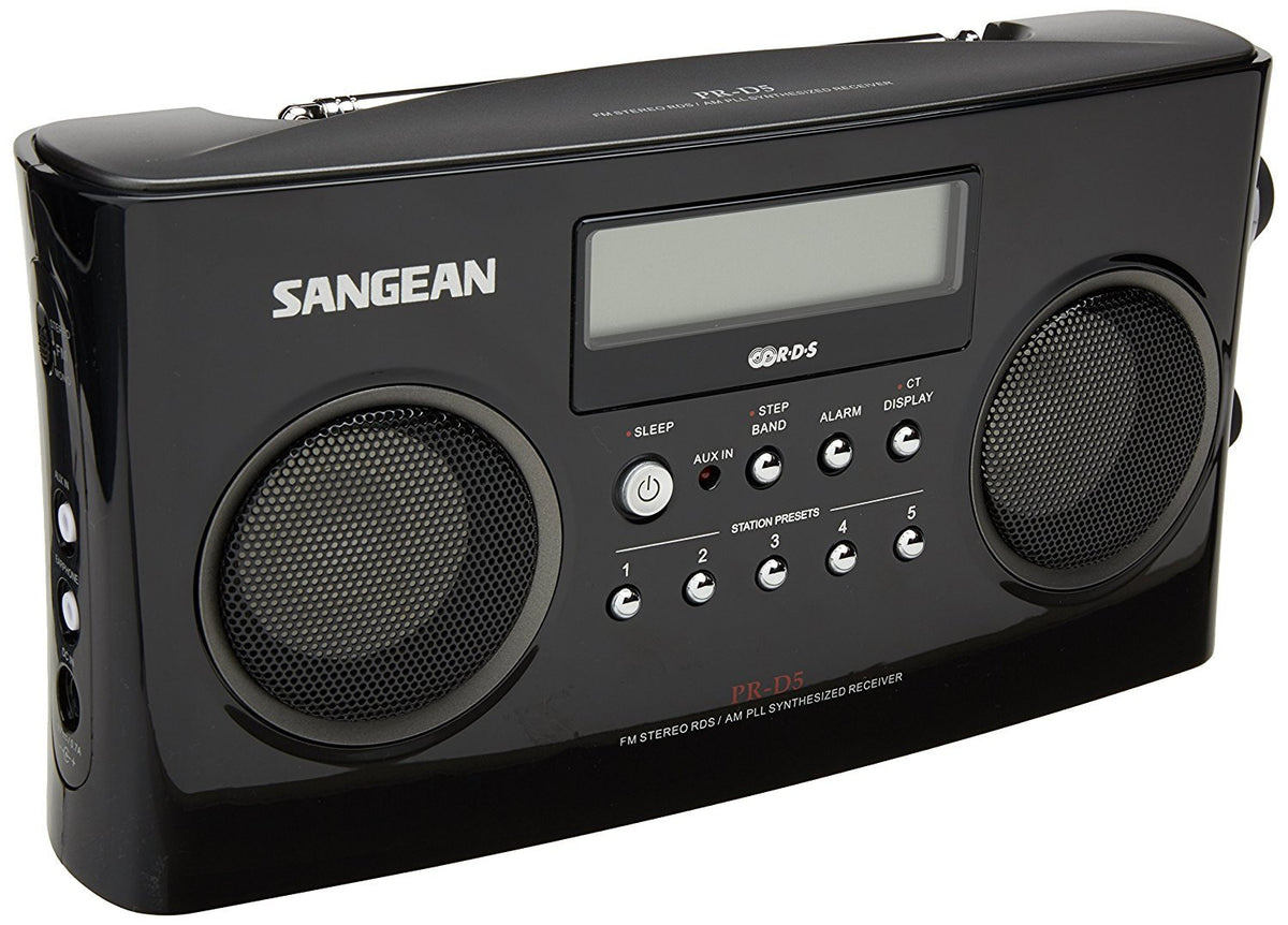 Sangean PR-D5BK with 200mm ferrite antenna enhances AM reception