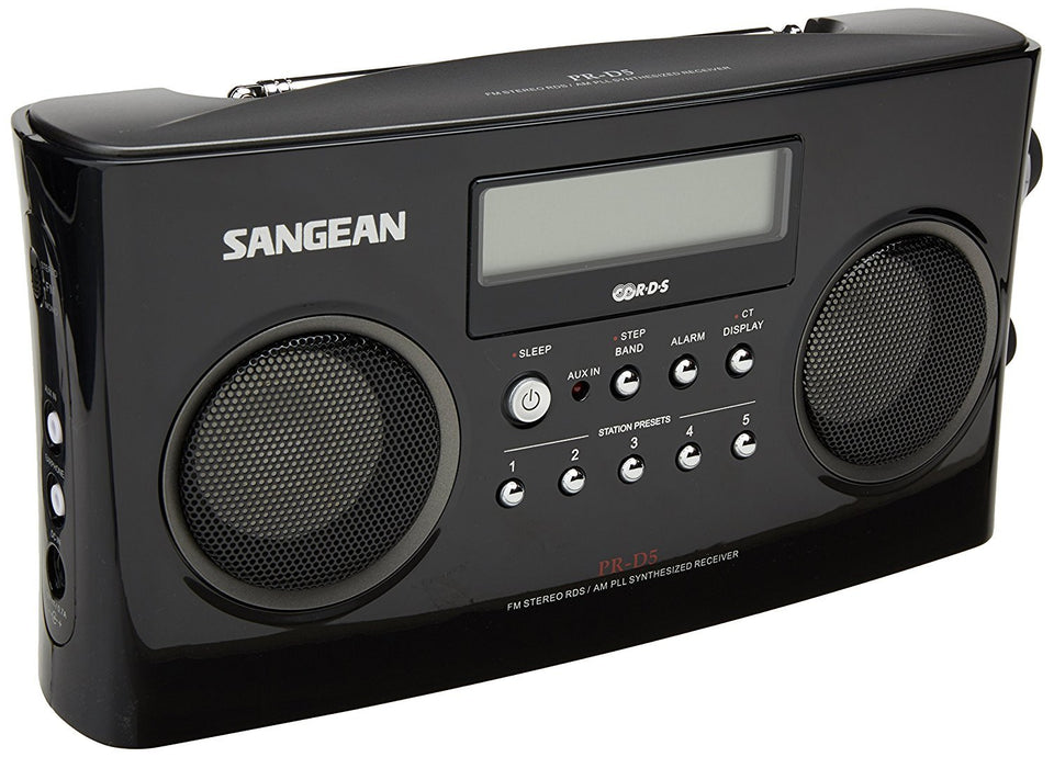 Sangean PR-D5BK with 200mm ferrite antenna enhances AM reception