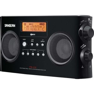 Sangean PR-D5BK dual 2.5-inch speakers deliver clear stereo sound