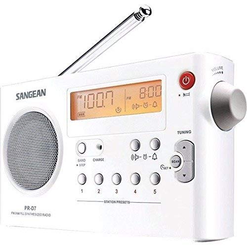 sangean pr-d7 on bedside table, alarm and sleep-timer convenience benefit