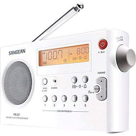 sangean pr-d7 on bedside table, alarm and sleep-timer convenience benefit
