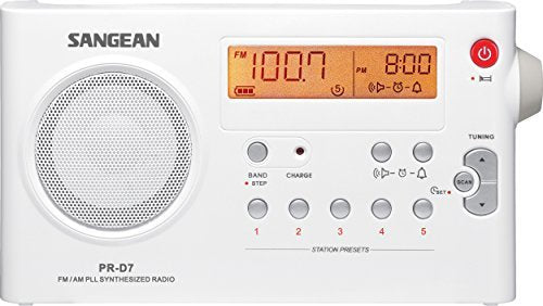 sangean pr-d7 with ac adapter plugged in, reliable home power option benefit