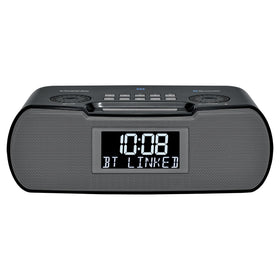 Sangean RCR-20 USB charging port powering a phone at bedside